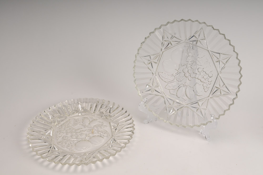 Pressed Glass Dessert Bowls