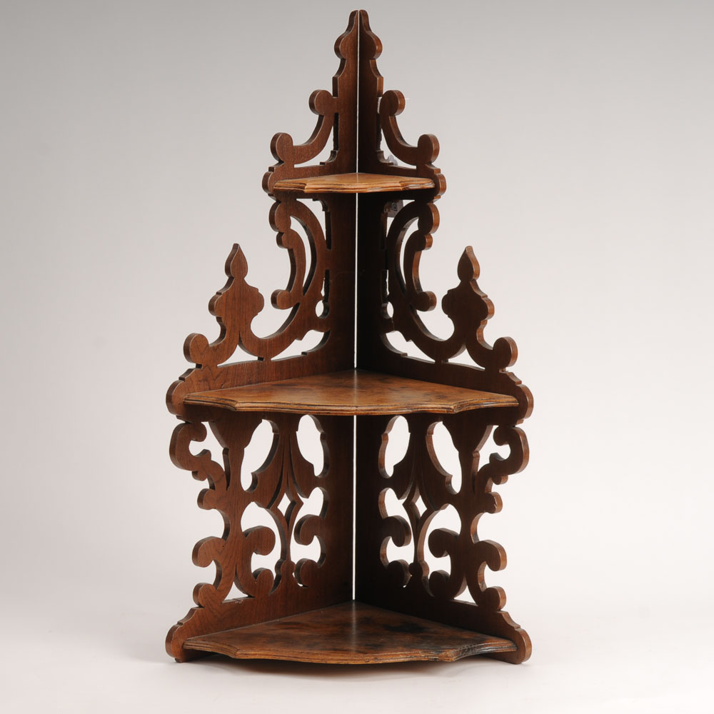 Antique Corner Whatnot Shelf