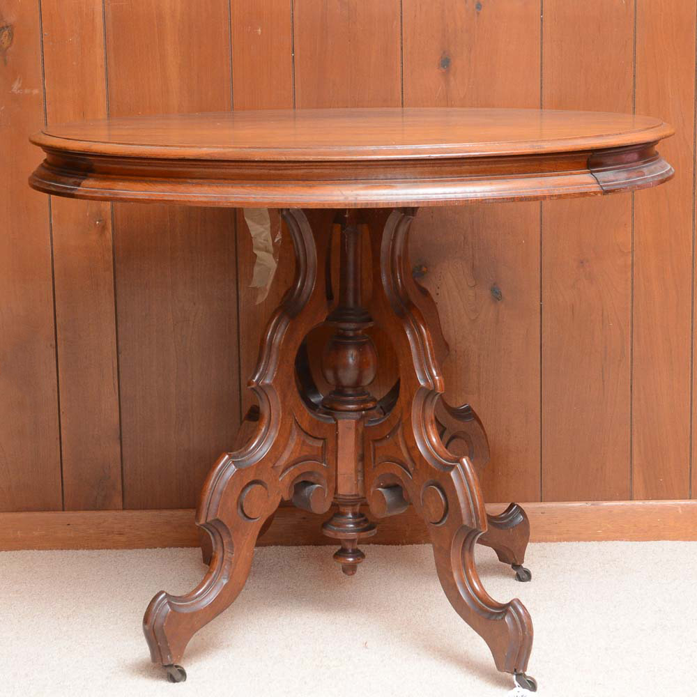 Antique Walnut Center Table