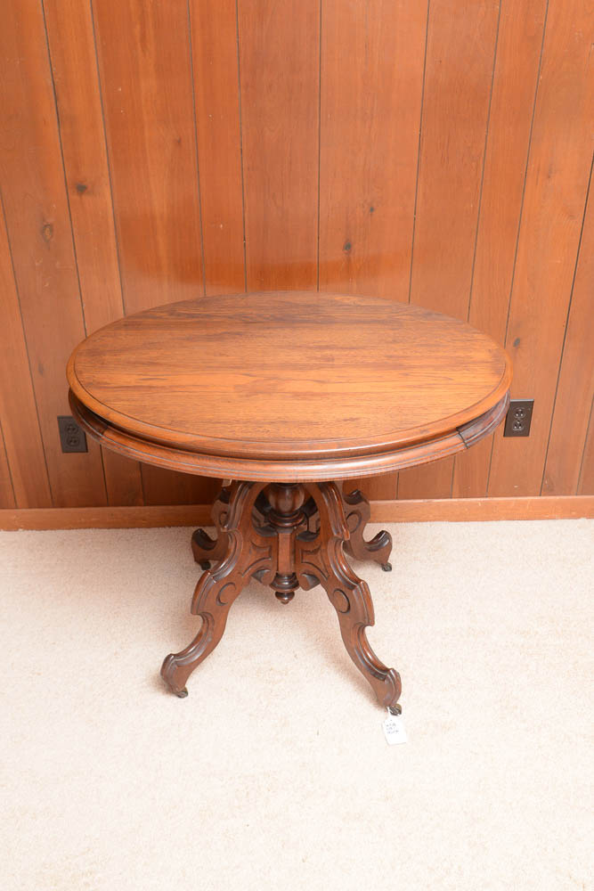 Antique Walnut Center Table