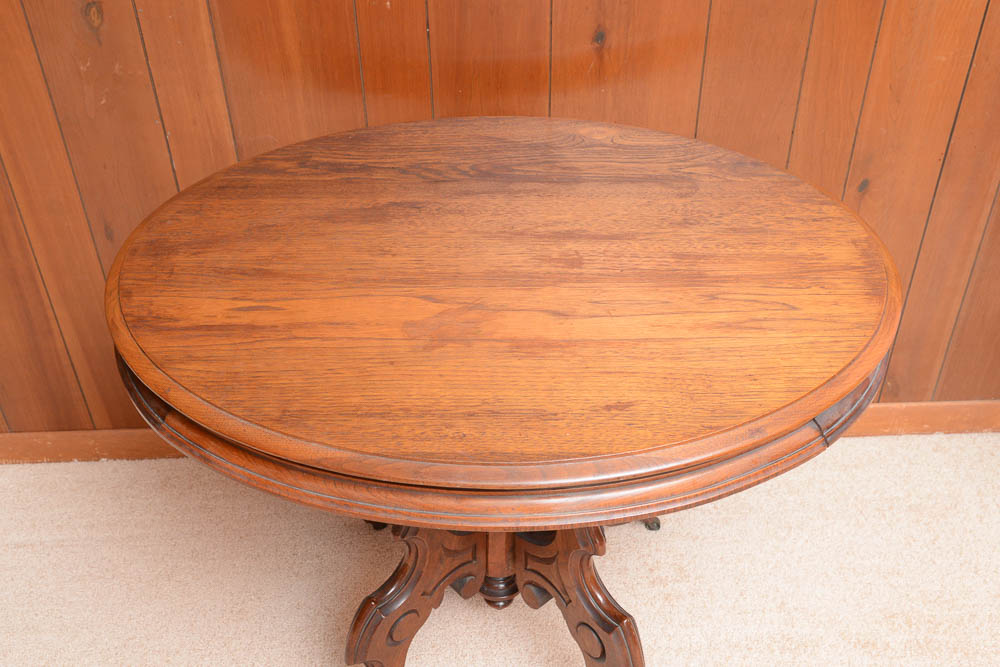 Antique Walnut Center Table
