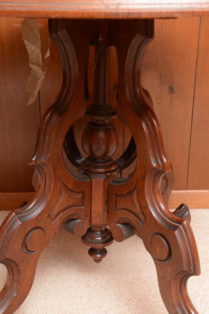 Antique Walnut Center Table