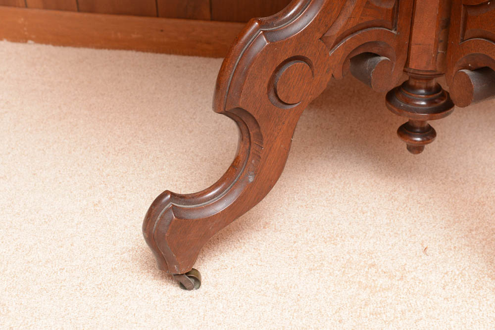 Antique Walnut Center Table