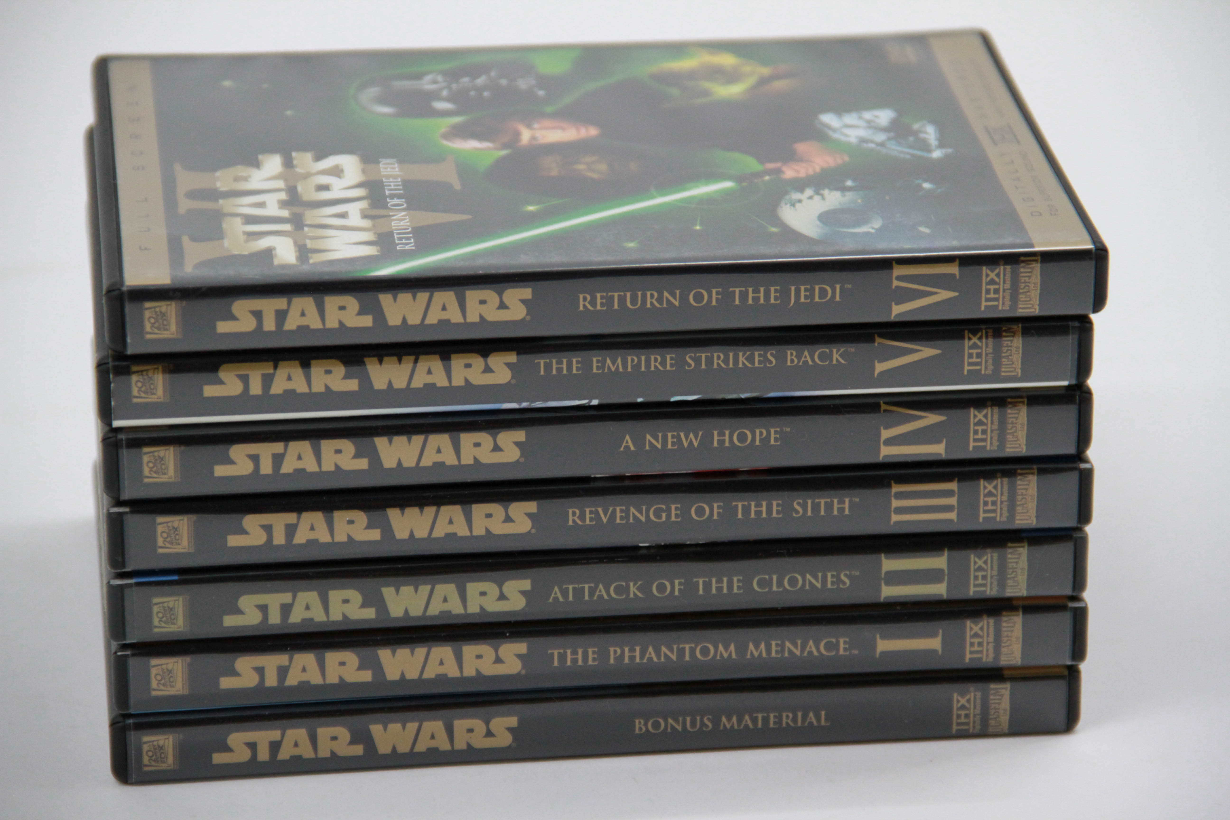 Complete Star Wars Trilogy DVD Set Plus Prequels