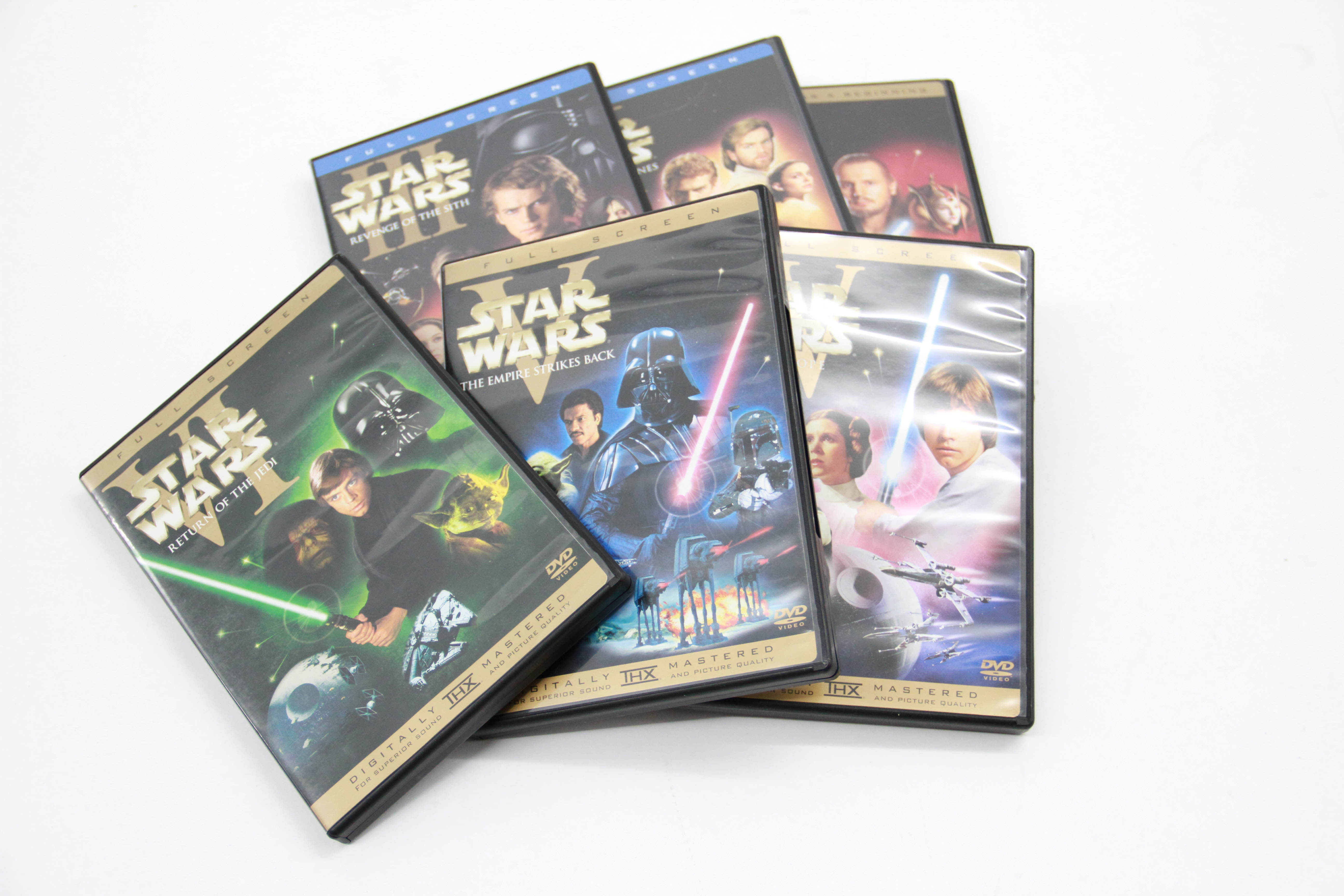 Complete Star Wars Trilogy DVD Set Plus Prequels