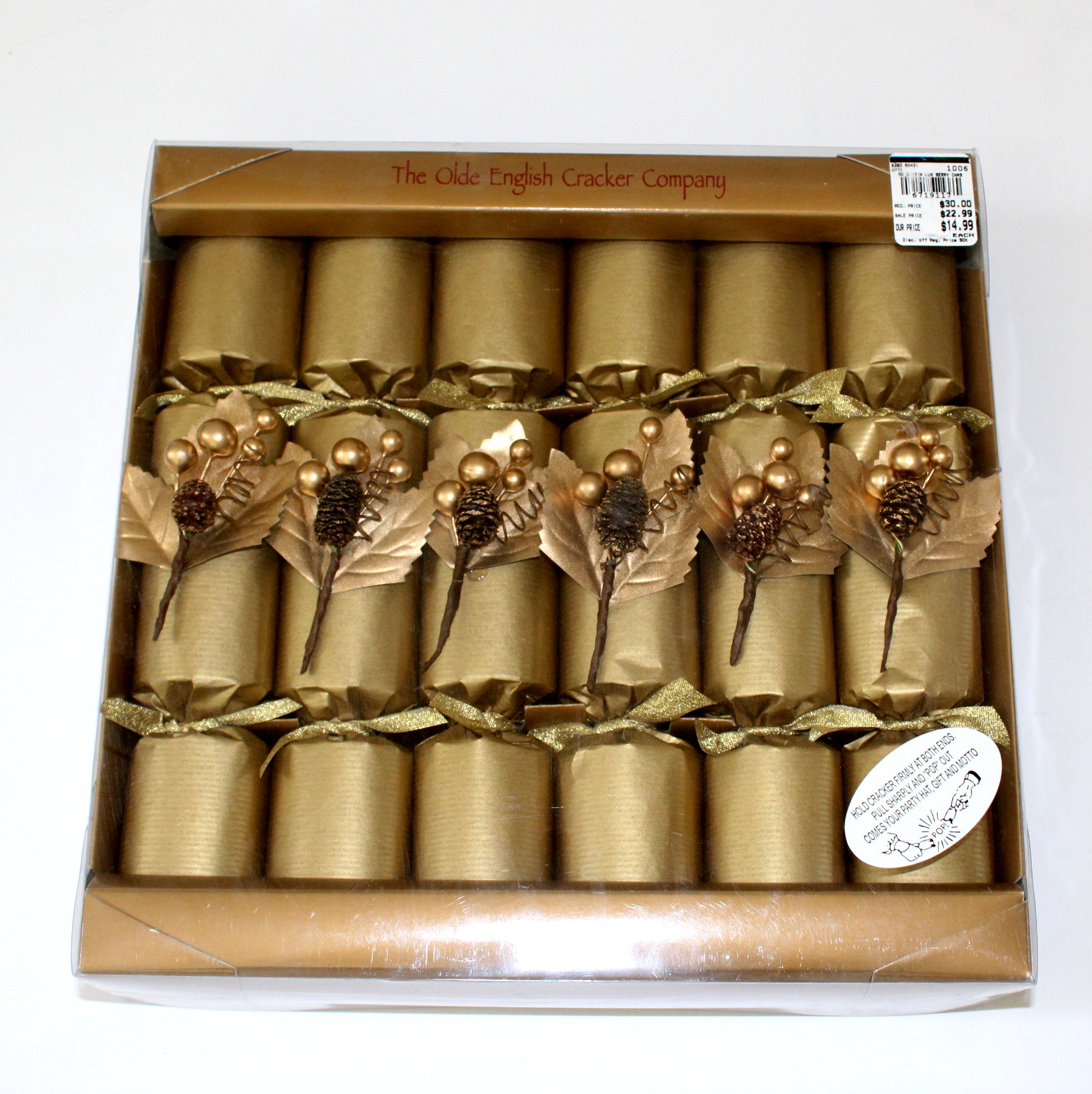 Christmas Crackers and Electric Candle