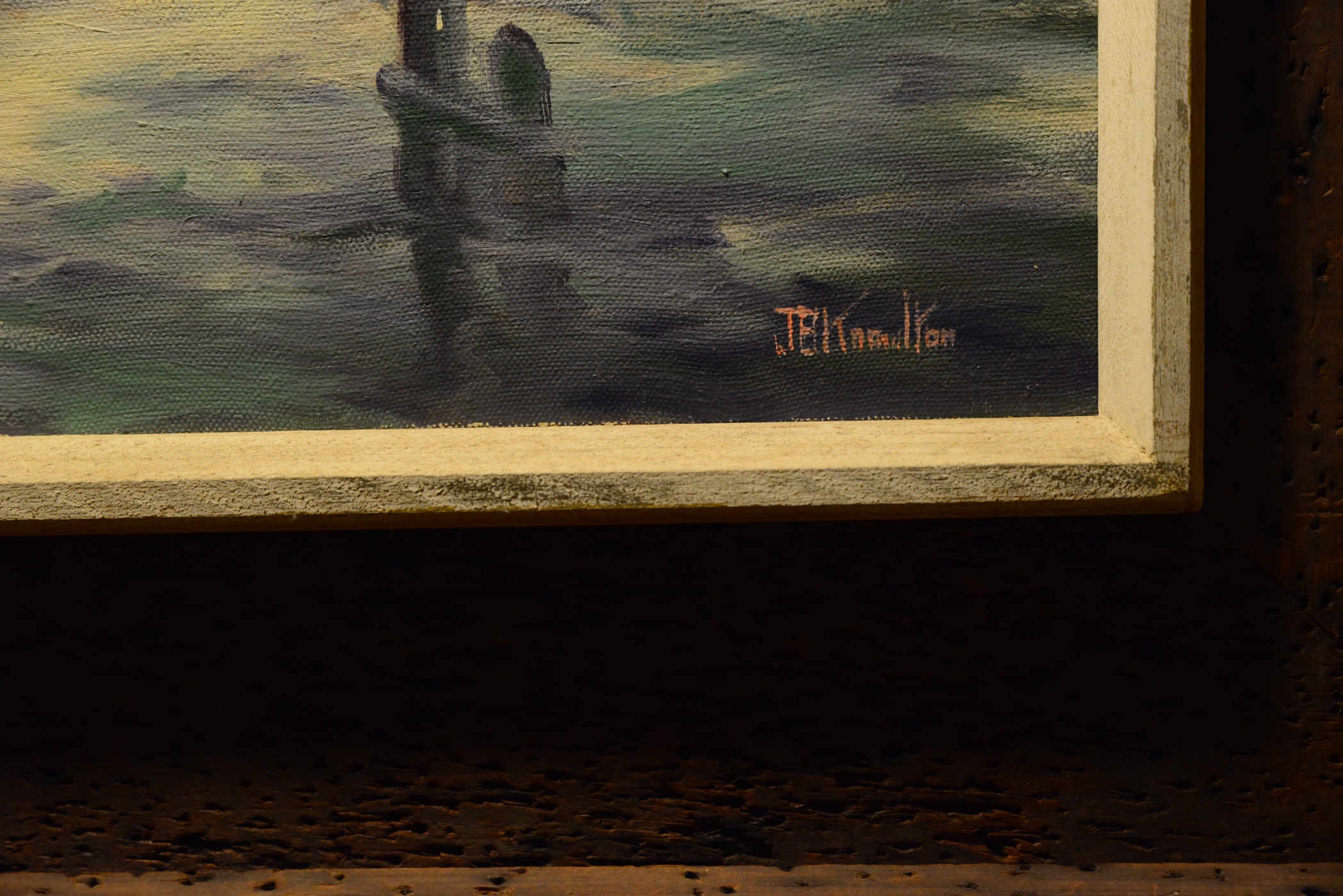 James B. Knowlton Signed Oil Painting on Canvas