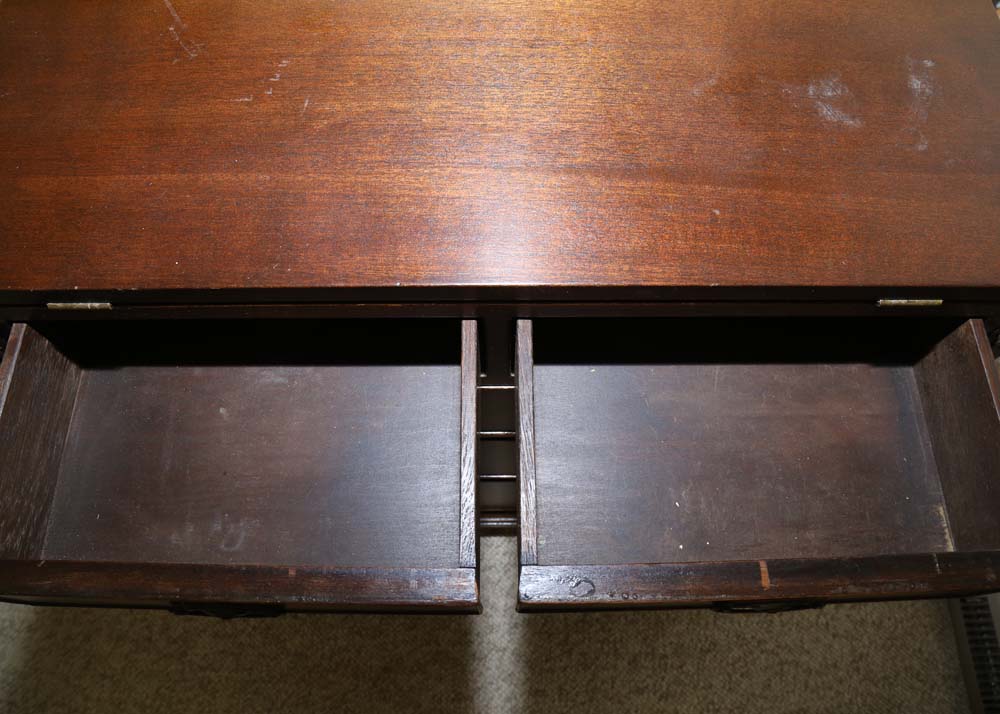 Vintage Federal Style Walnut Bachelors Chest Of Drawers