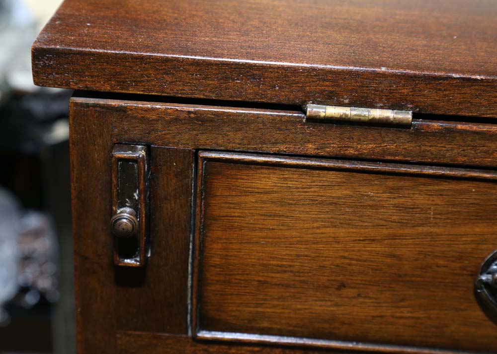 Vintage Federal Style Walnut Bachelors Chest Of Drawers