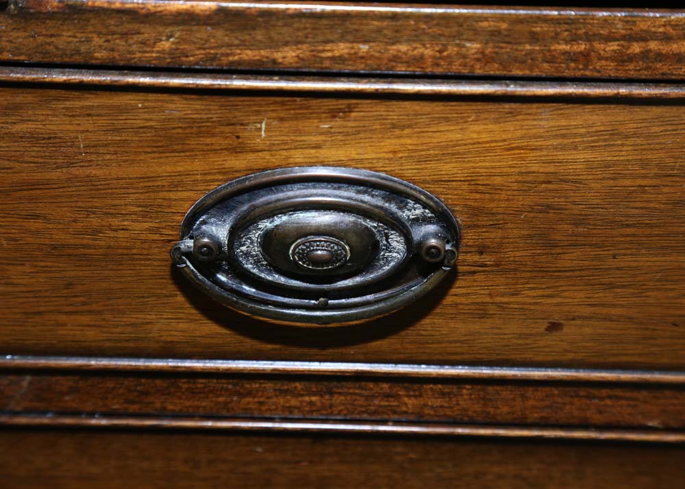 Vintage Federal Style Walnut Bachelors Chest Of Drawers