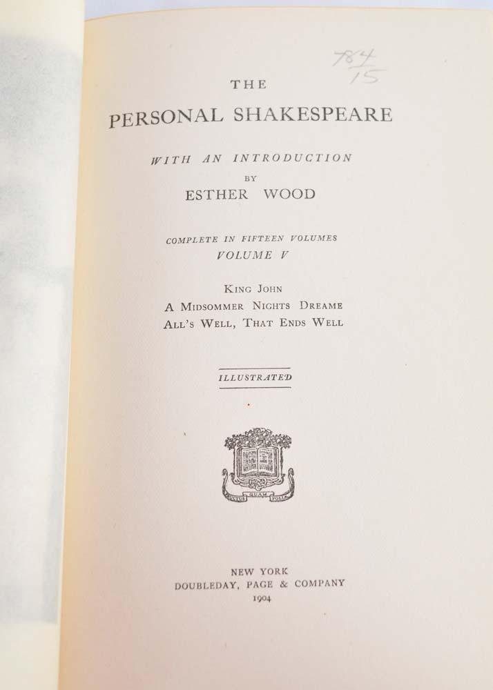 1904 "Works of Shakespeare" Set