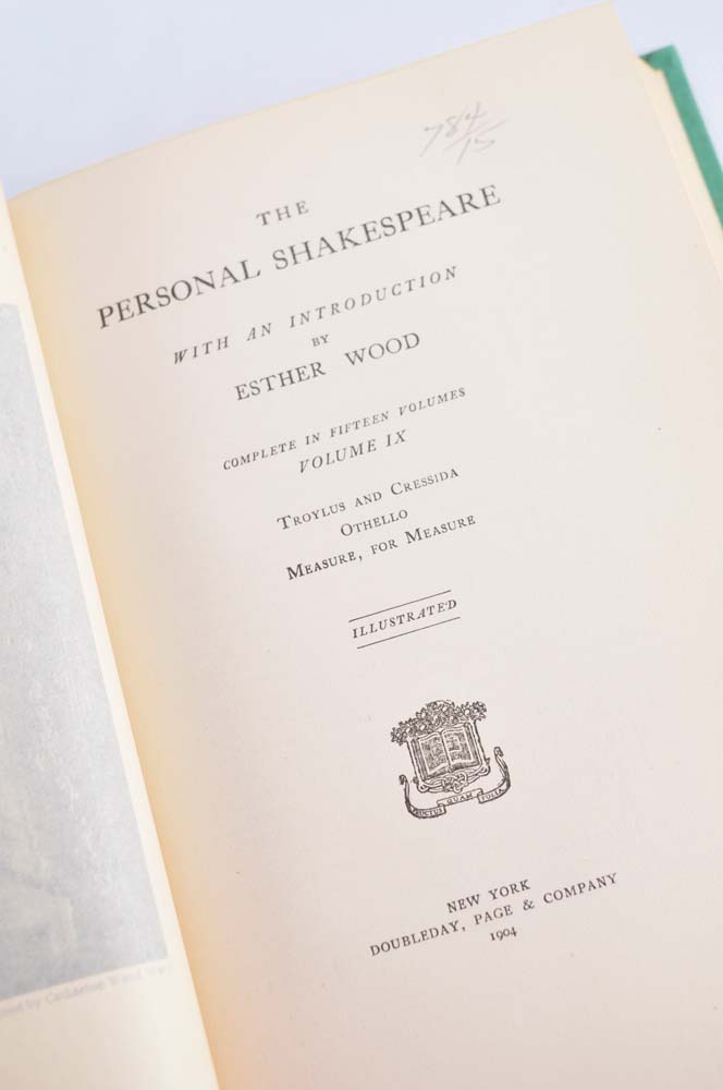 1904 "Works of Shakespeare" Set