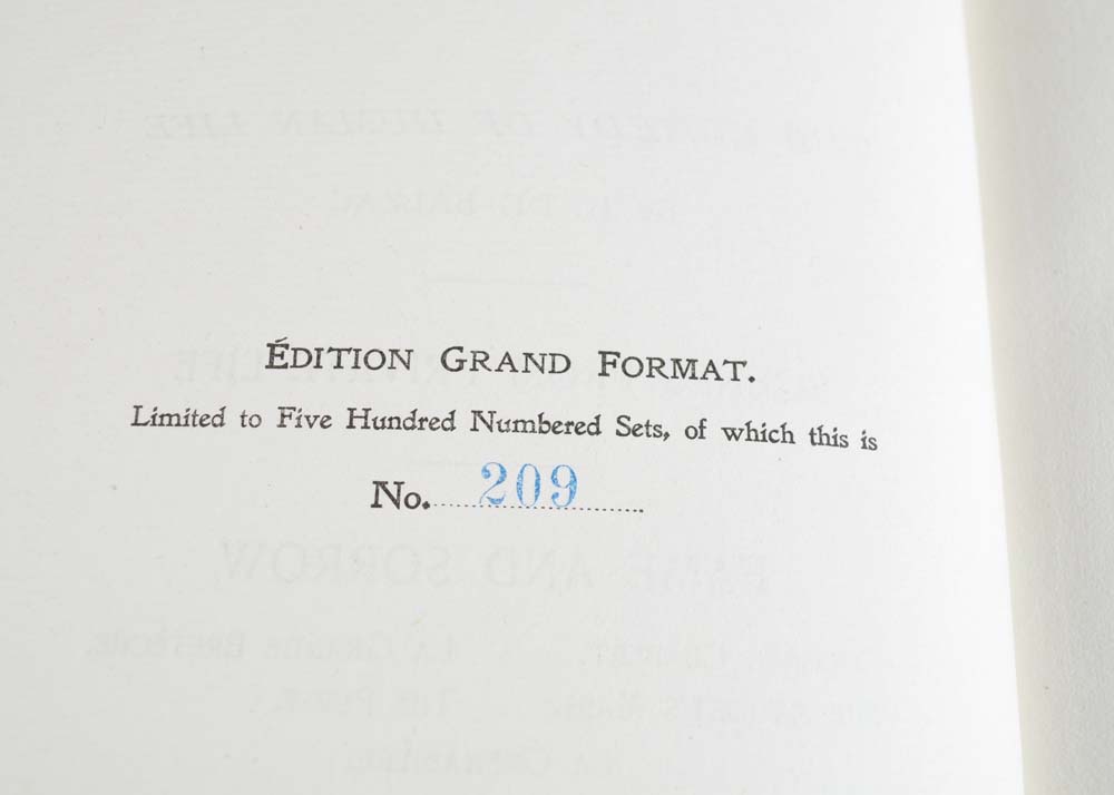 1896 Set of Balzac's "The Human Comedy"