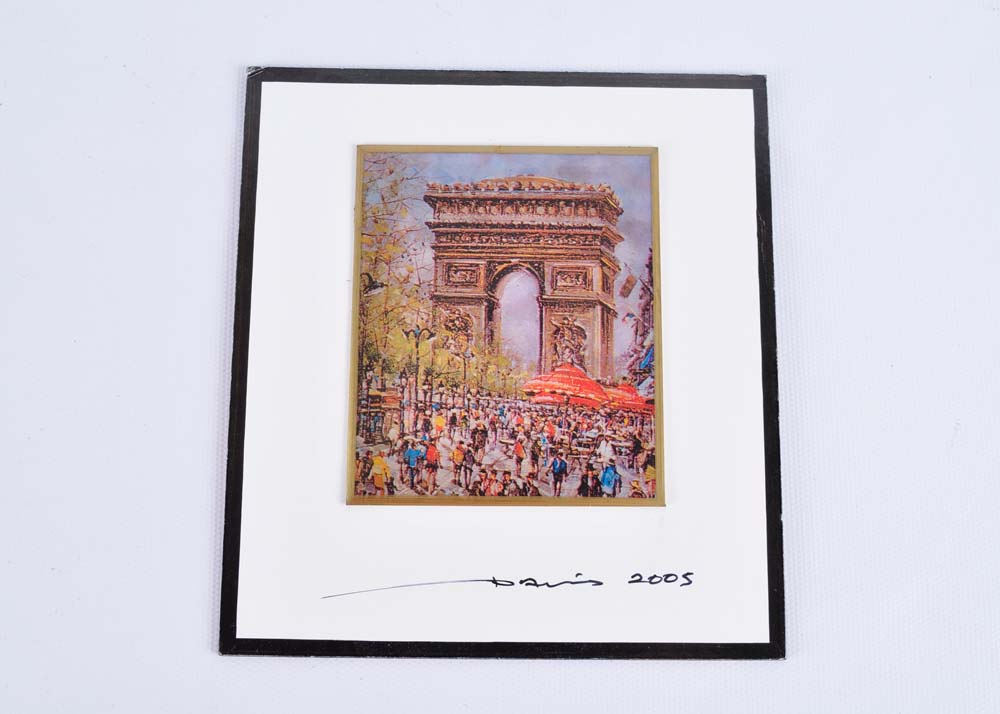 SIgned Chromolithographs of Paris