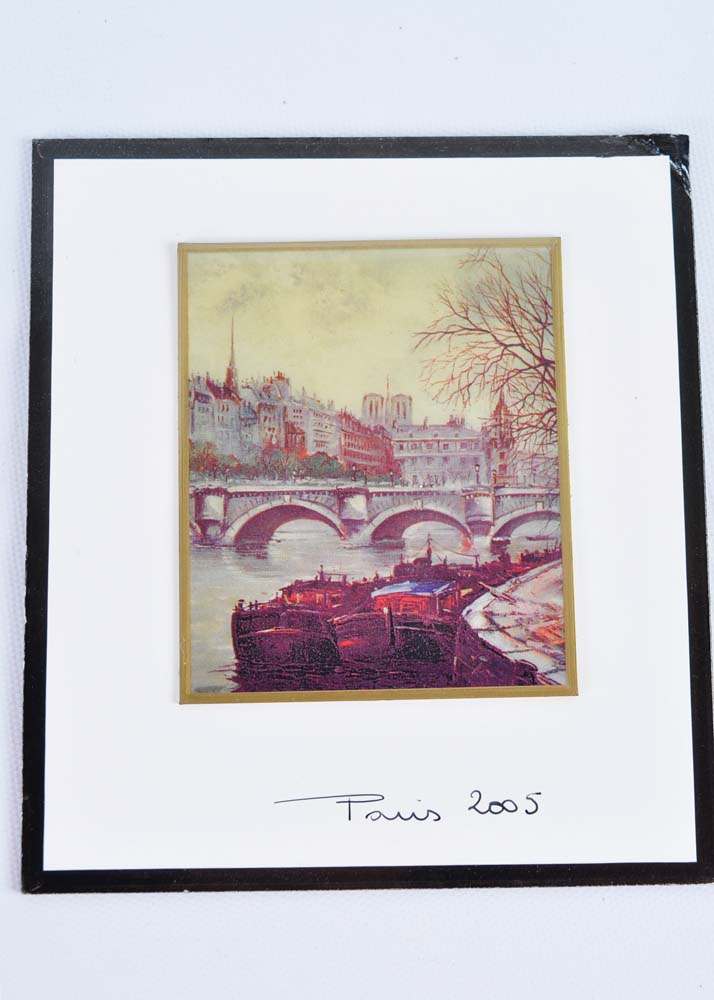 SIgned Chromolithographs of Paris