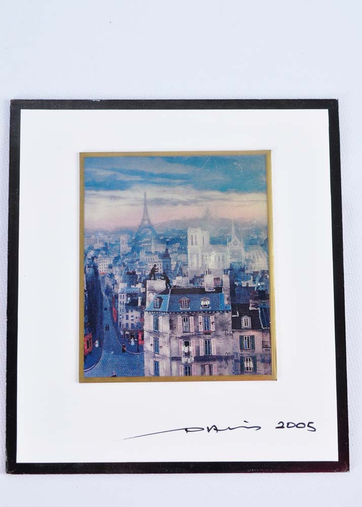 SIgned Chromolithographs of Paris