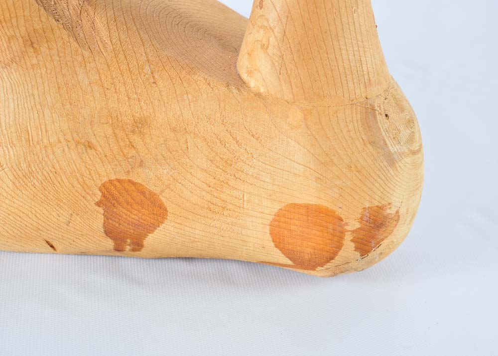 Pair of Carved Wooden Geese