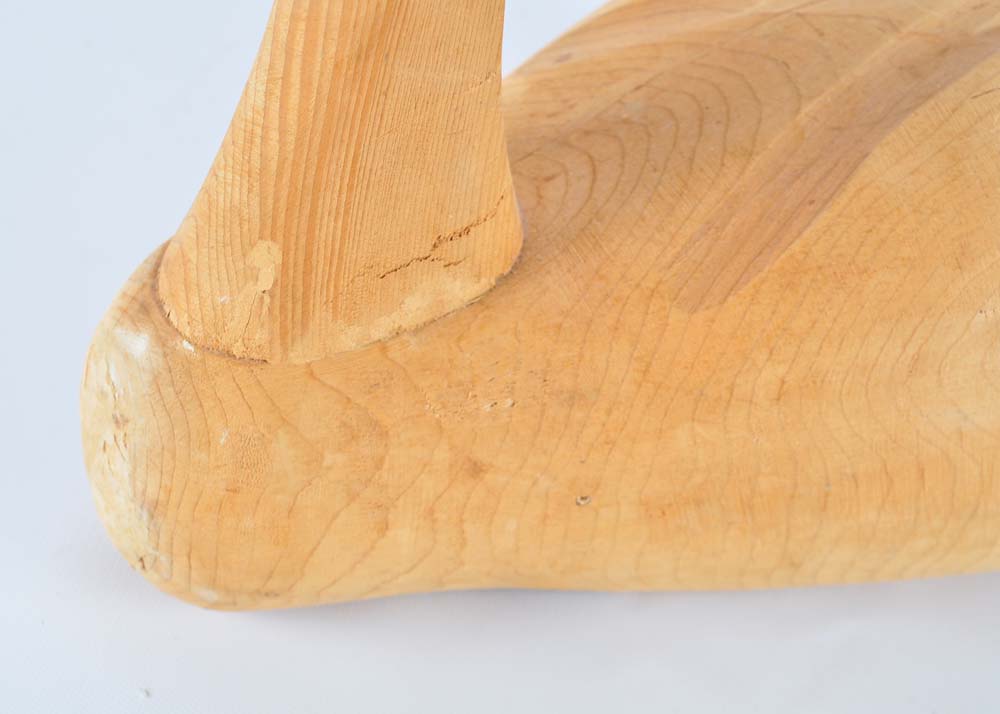 Pair of Carved Wooden Geese