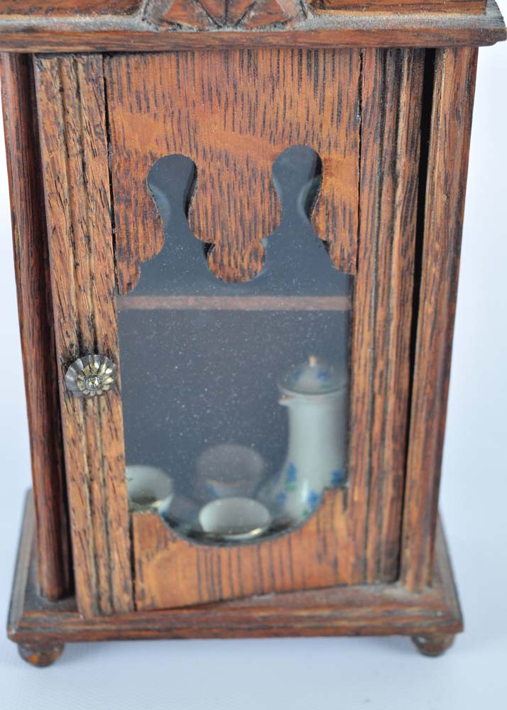 Miniature China Cabinet with China