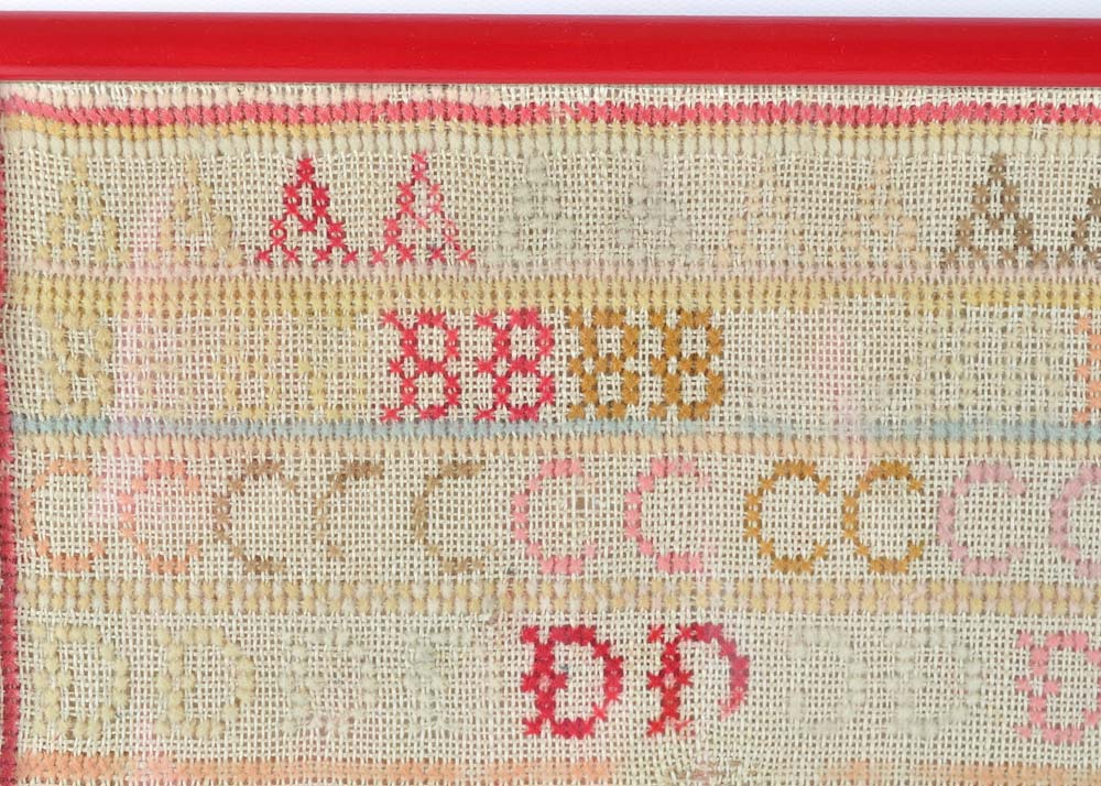 Framed Antique Sampler