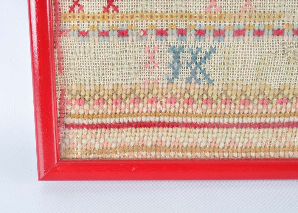 Framed Antique Sampler