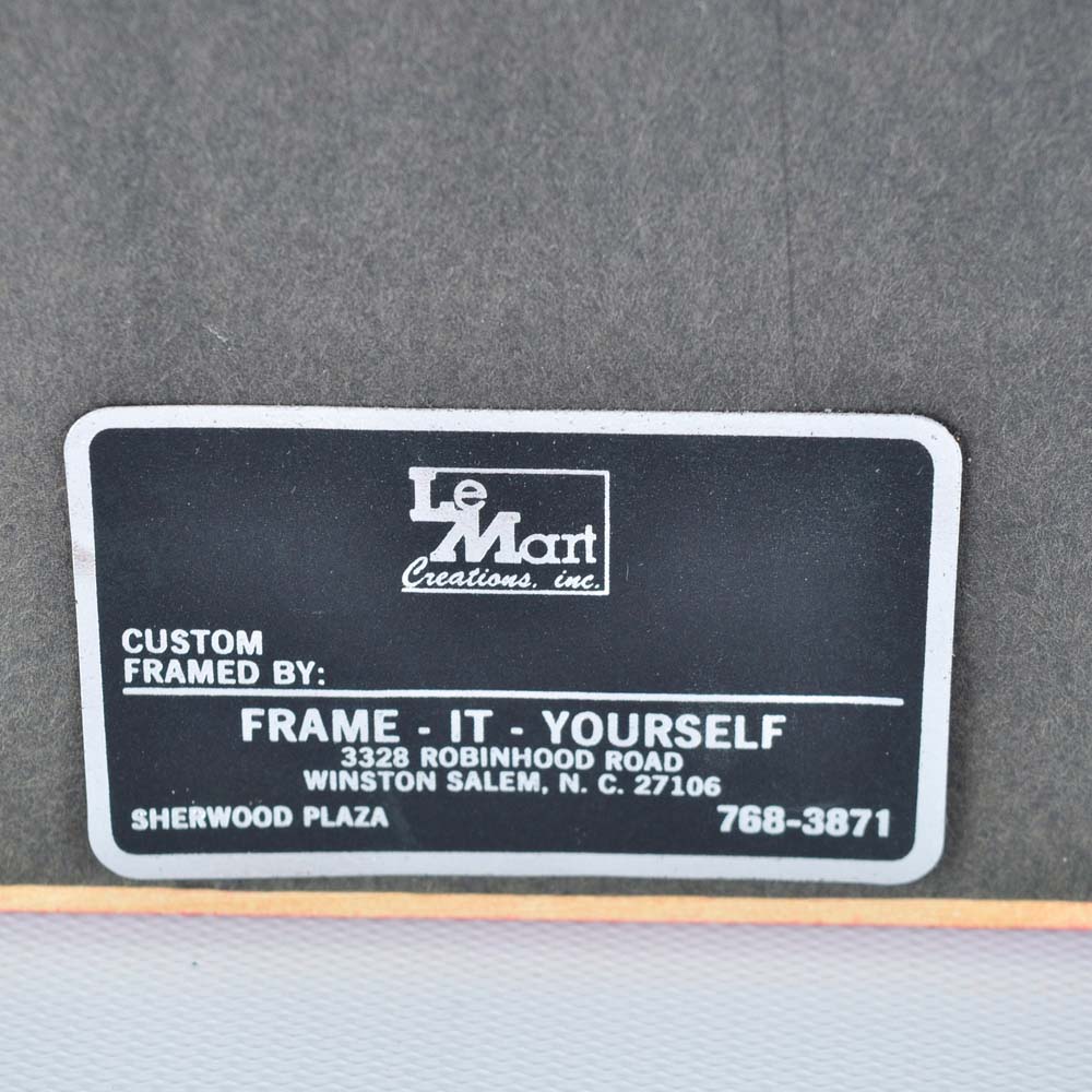 Framed Antique Sampler