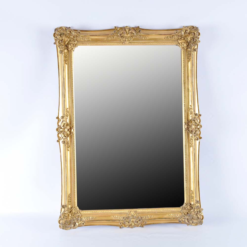 Gold Tone Framed Mirror