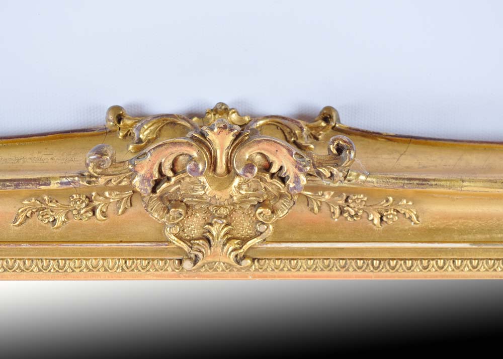 Gold Tone Framed Mirror