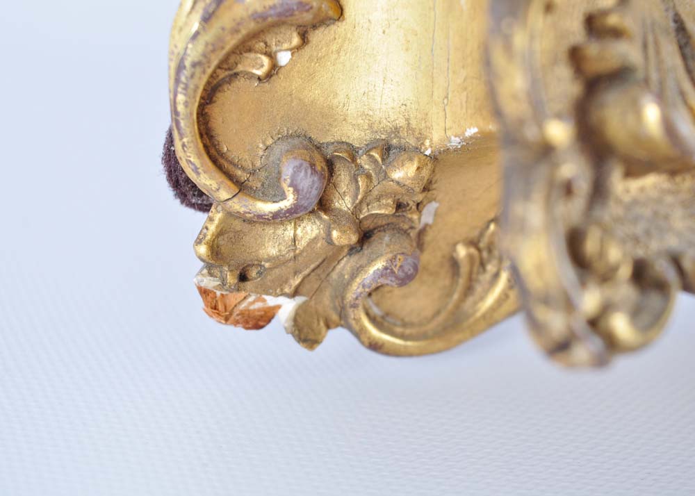 Gold Tone Framed Mirror