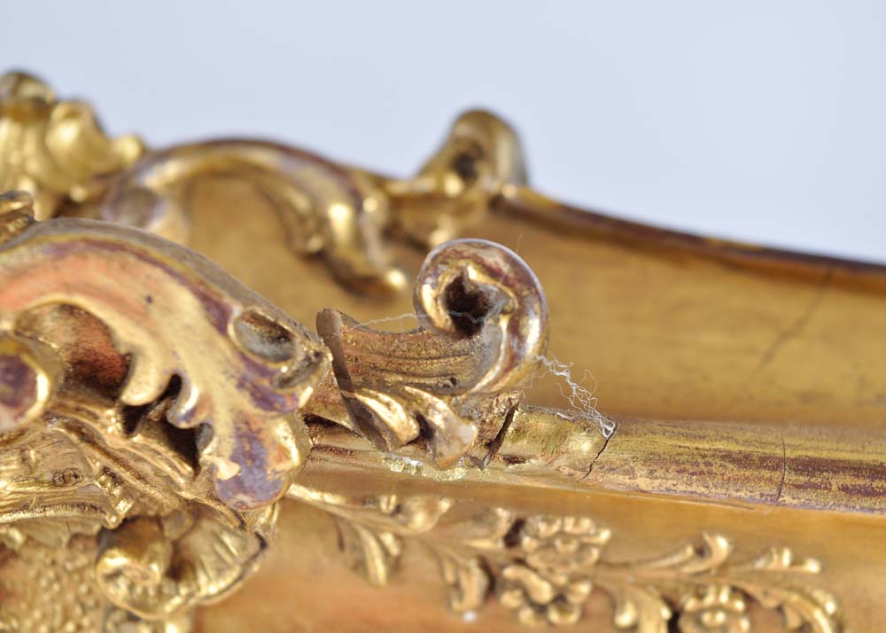 Gold Tone Framed Mirror