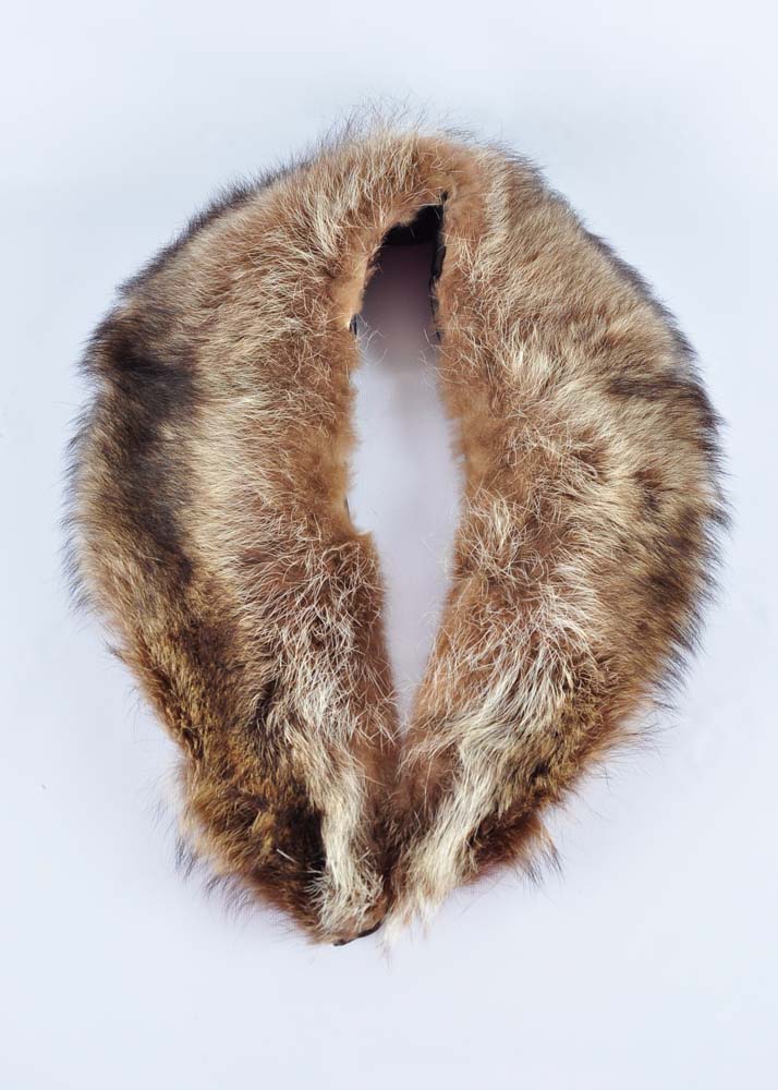 Assorted Fur Collars in Hat Box