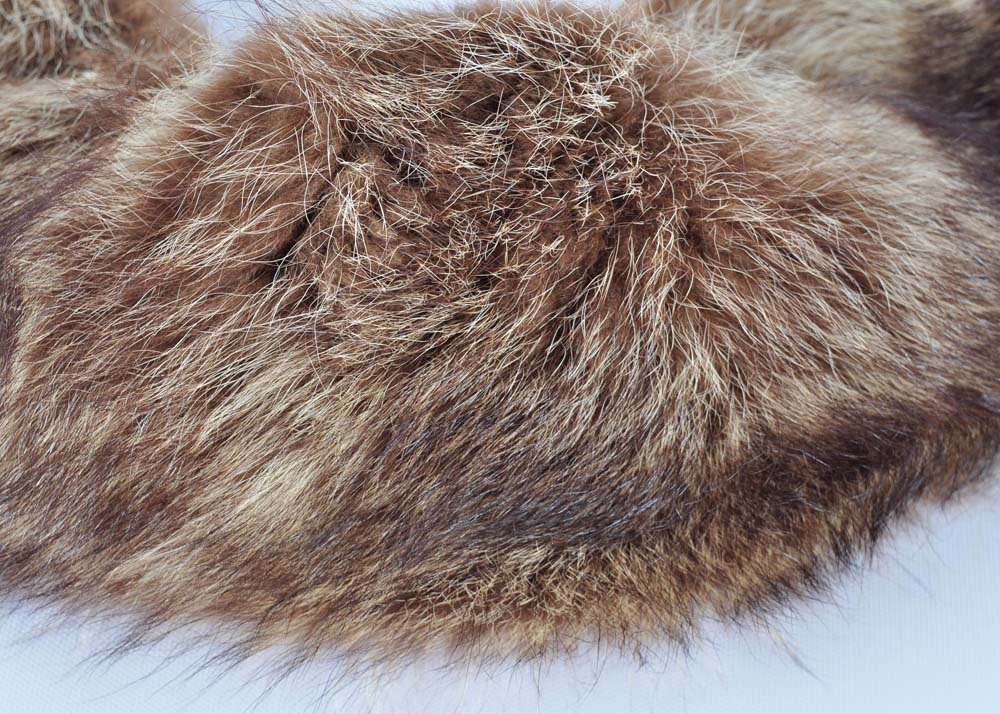 Assorted Fur Collars in Hat Box