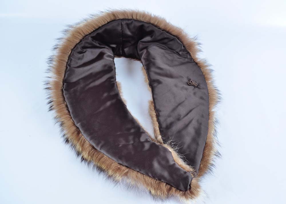 Assorted Fur Collars in Hat Box