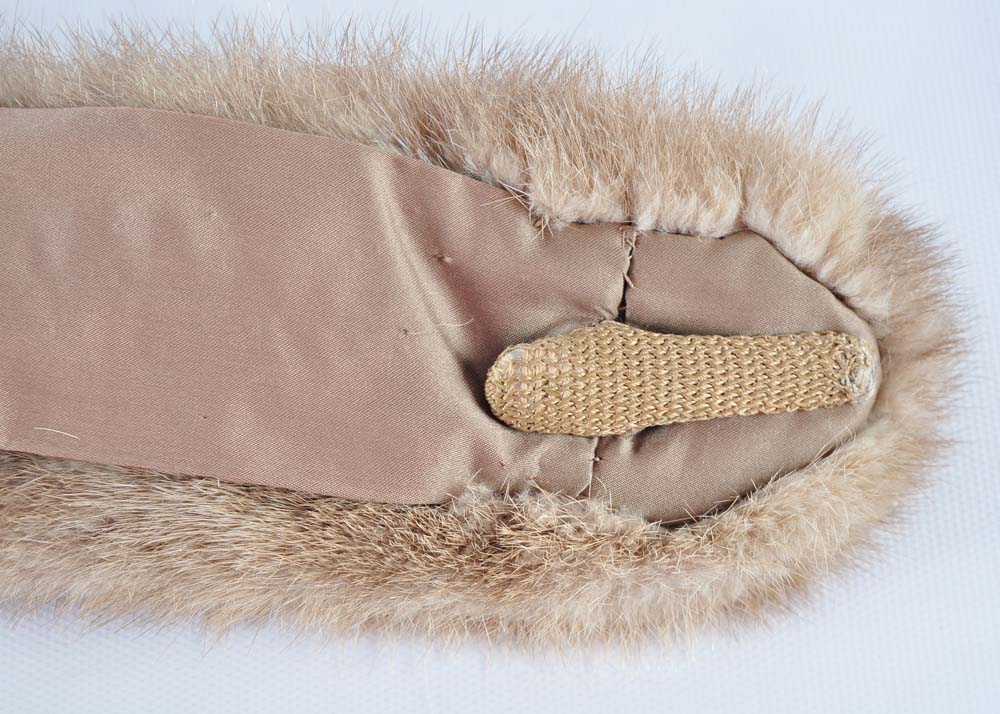 Assorted Fur Collars in Hat Box