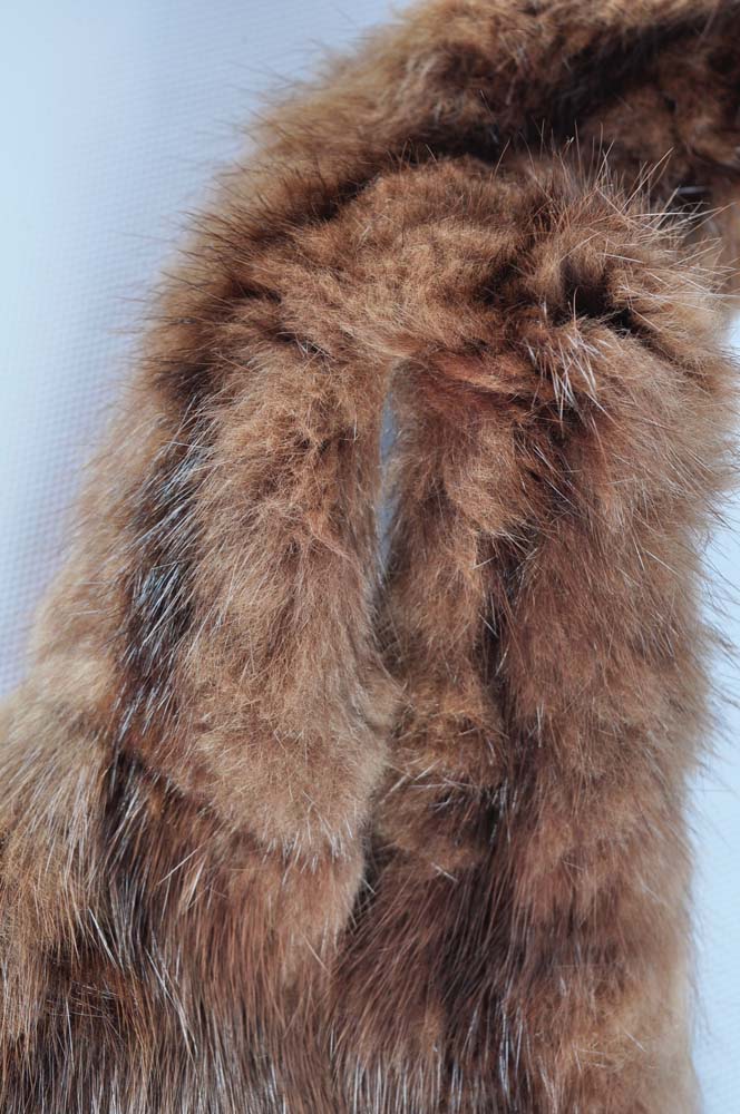 Assorted Fur Collars in Hat Box