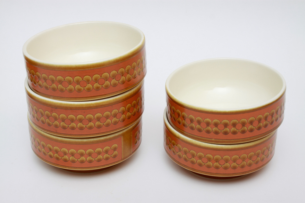 Mid-Century Hornsea England "Saffron" Dinnerware Set