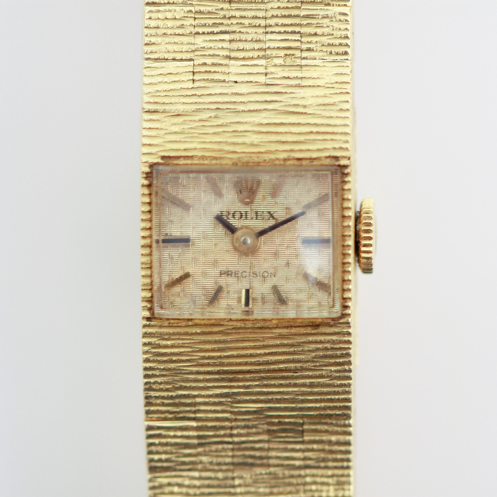 Vintage 18K Women's Gold Precision Rolex Watch