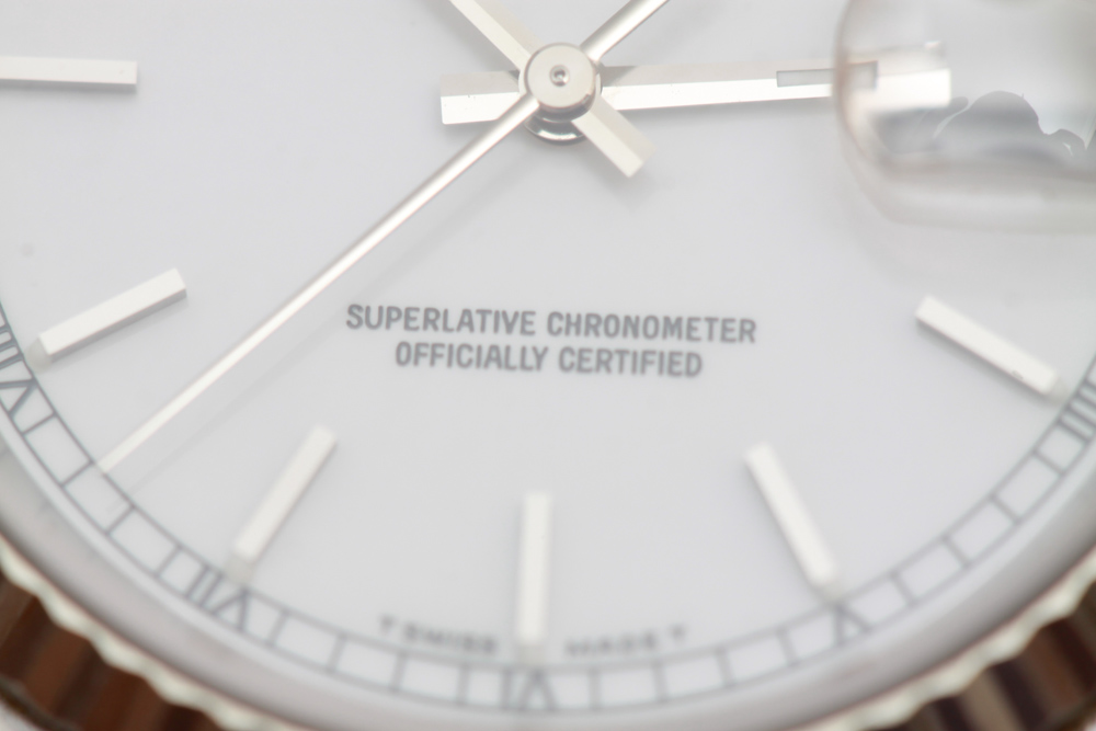 Men's White Gold Oyster Perpetual Datejust Rolex Watch