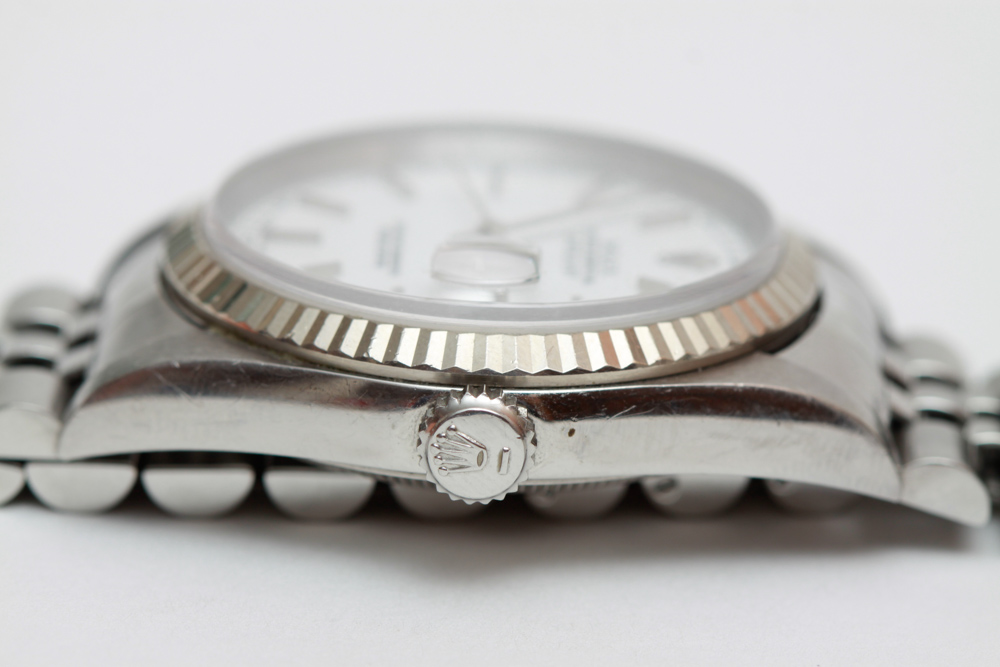 Men's White Gold Oyster Perpetual Datejust Rolex Watch