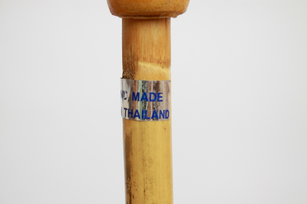 Artisan Made Vintage Thai Paper and Wooden Umbrella