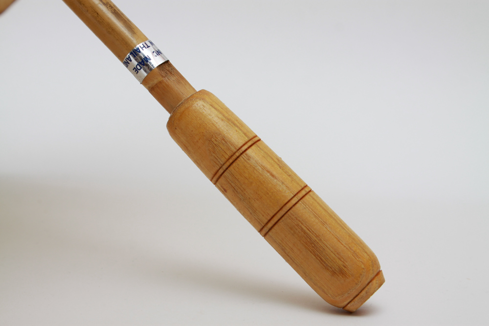 Artisan Made Vintage Thai Paper and Wooden Umbrella