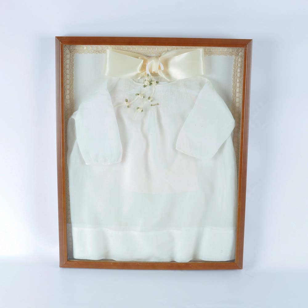Framed Christening Gown