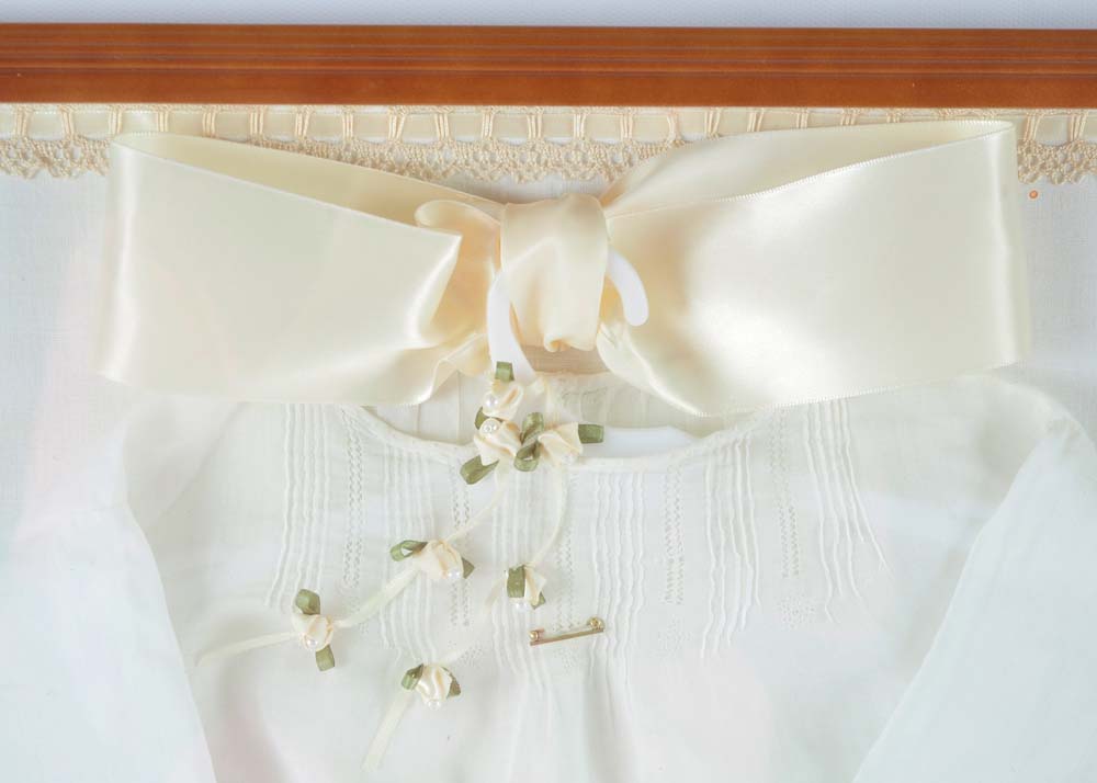 Framed Christening Gown