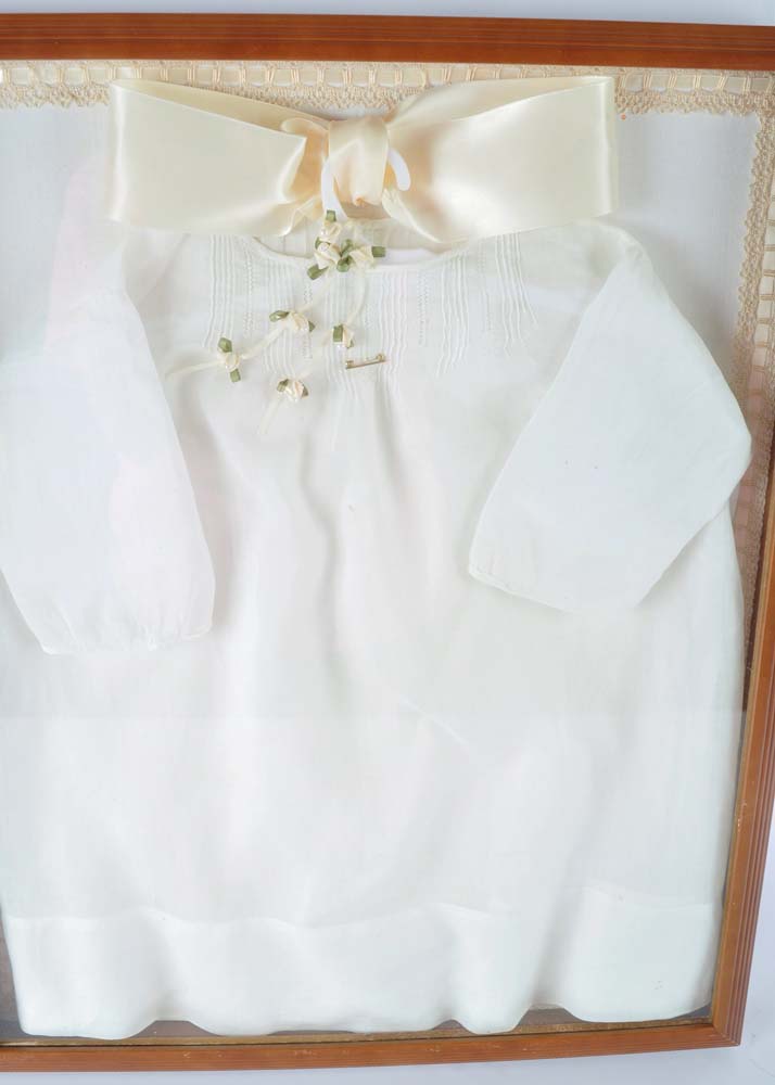 Framed Christening Gown