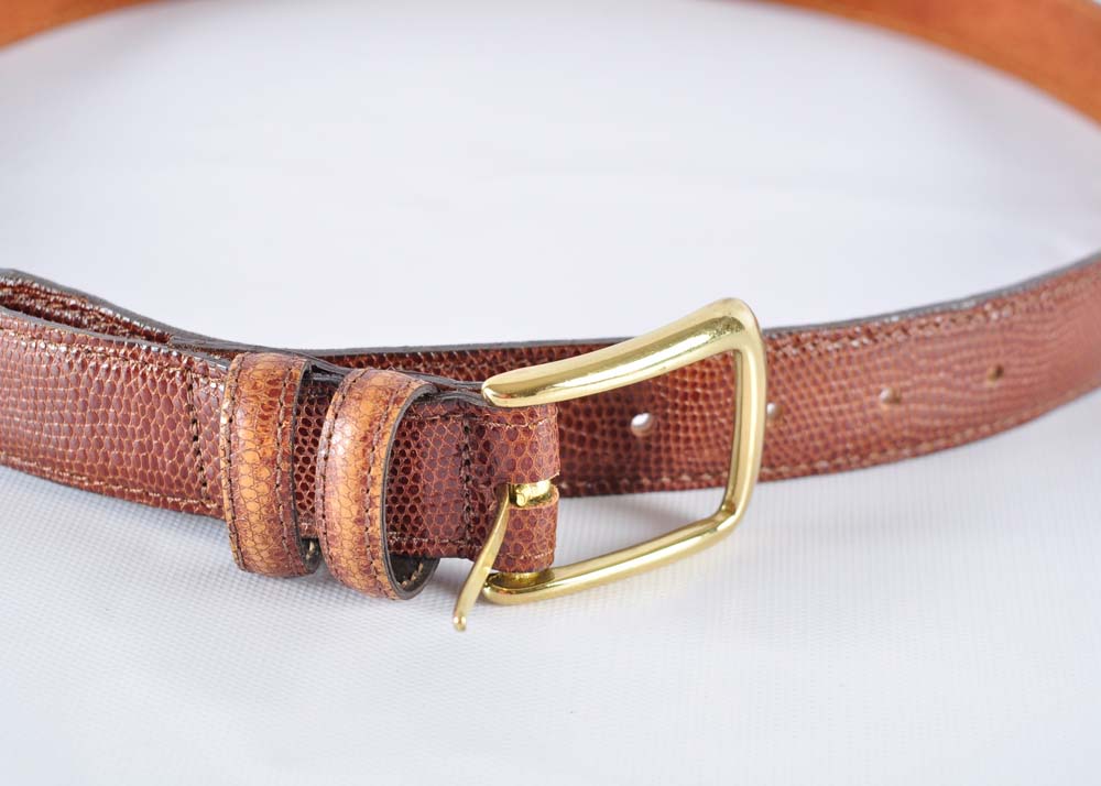 Genuine Lizard Skin Belt