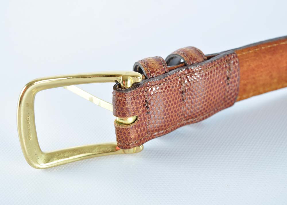 Genuine Lizard Skin Belt