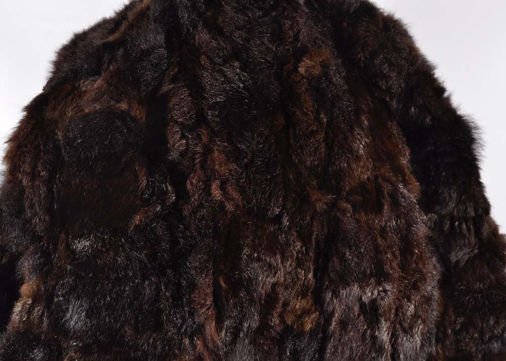 Leather and Fur Convertible Jacket