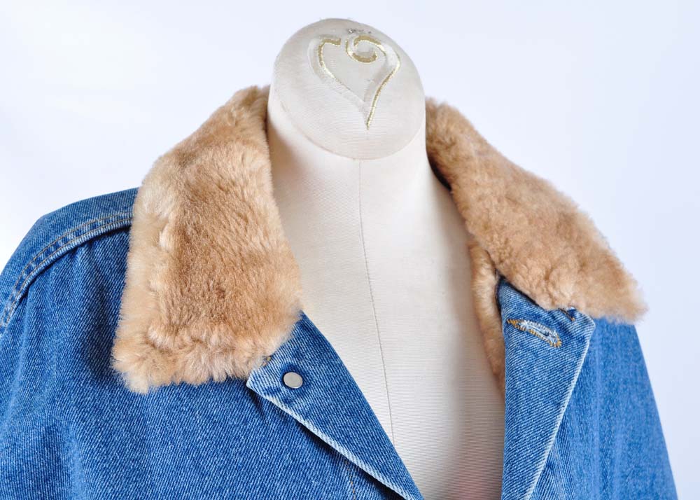 Vintage Shearling Lined Levi's Denim Jacket