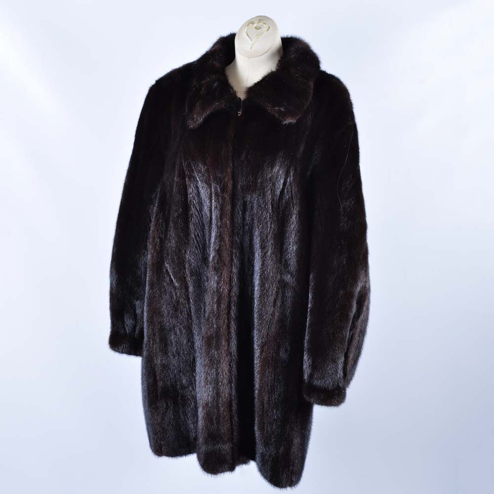 Mink Fur Stroller Coat by Anastasia Furs of Winston-Salem