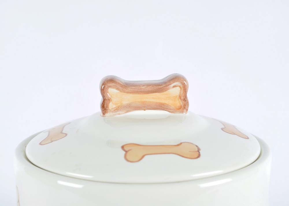 Ceramic Dog Treat Jar